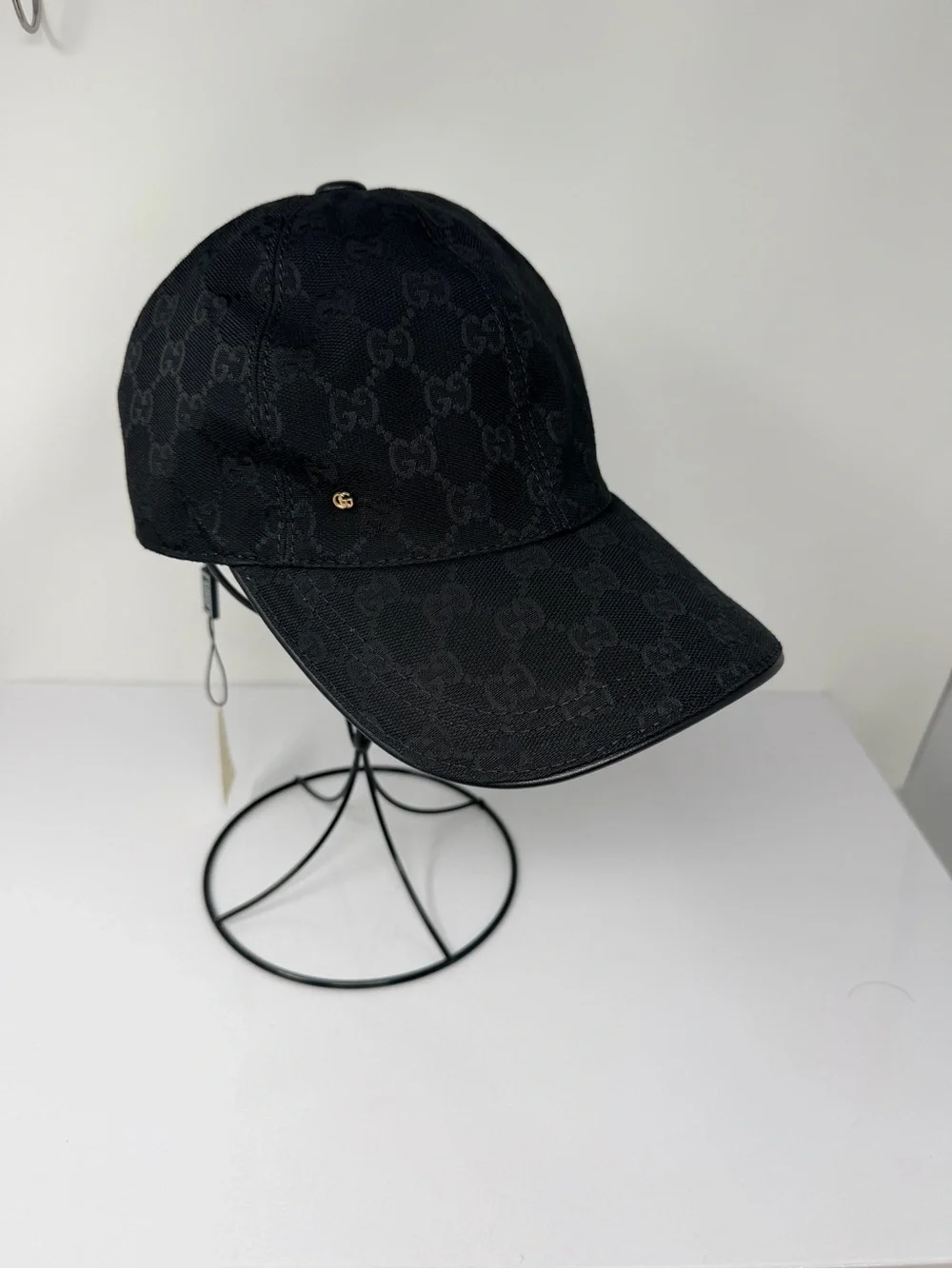 Gucci Black GG Jacquard Baseball Cap